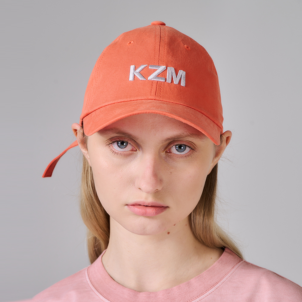 KZM LOGO 棒球帽(鮭魚粉)